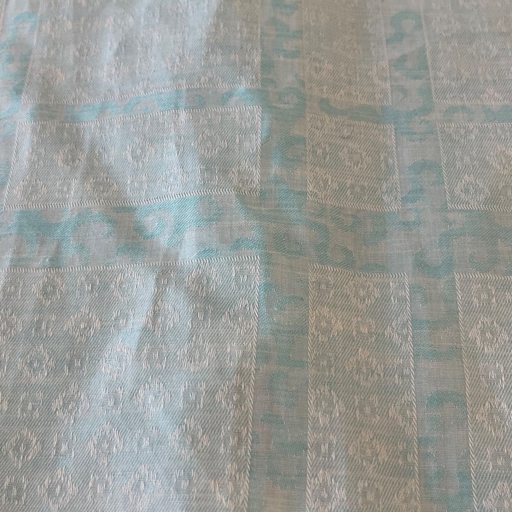 Robert Graham Shirt Mens XL Blue Linen Blend Classic Fit Flip Cuff - Picture 11 of 13
